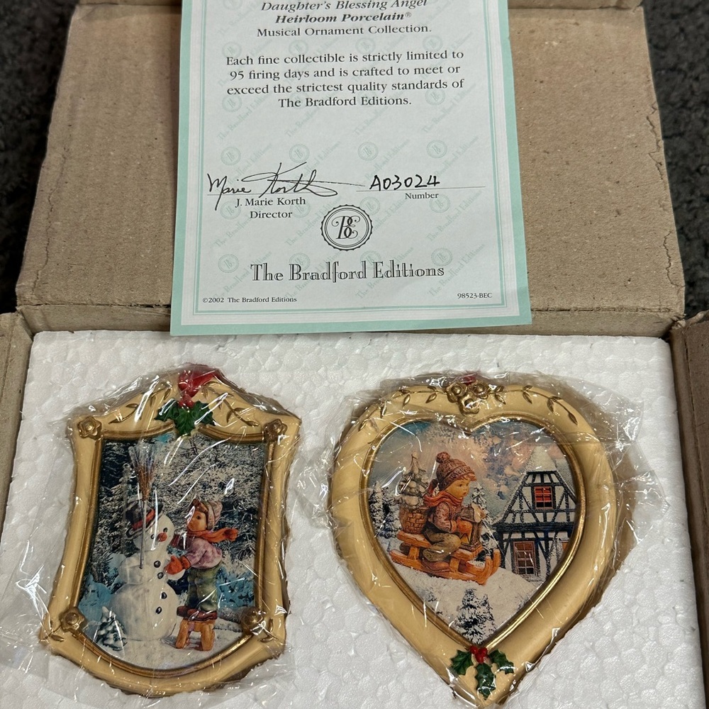 The Bradford Editions Always My Daughter Blessing Angel Heirloom Ornament New